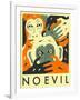 No Evil-Jazzberry Blue-Framed Art Print