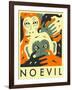 No Evil-Jazzberry Blue-Framed Art Print