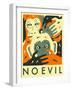 No Evil-Jazzberry Blue-Framed Art Print