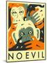 No Evil-Jazzberry Blue-Mounted Art Print