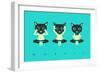 No Evil-Jazzberry Blue-Framed Premium Giclee Print