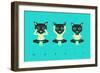 No Evil-Jazzberry Blue-Framed Premium Giclee Print