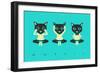 No Evil-Jazzberry Blue-Framed Premium Giclee Print