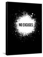 No Excuses Black-NaxArt-Framed Stretched Canvas