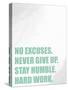 No Excuses-Kimberly Allen-Stretched Canvas