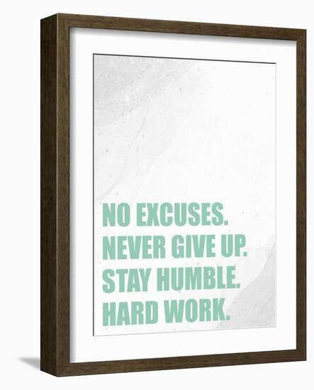 No Excuses-Kimberly Allen-Framed Art Print