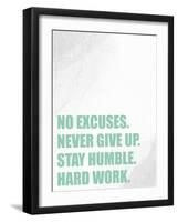 No Excuses-Kimberly Allen-Framed Art Print