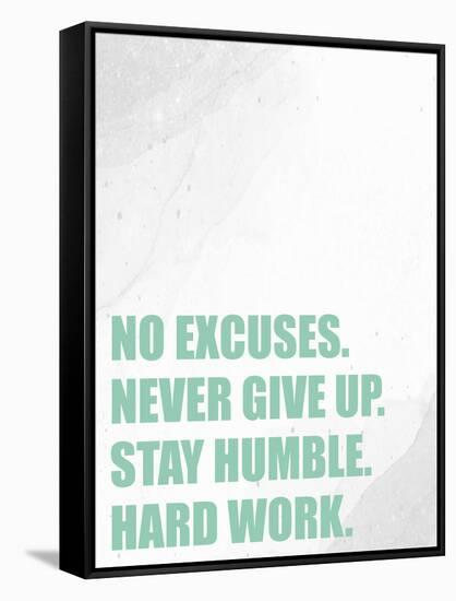 No Excuses-Kimberly Allen-Framed Stretched Canvas