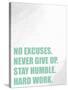 No Excuses-Kimberly Allen-Stretched Canvas