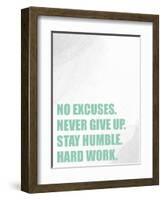 No Excuses-Kimberly Allen-Framed Art Print