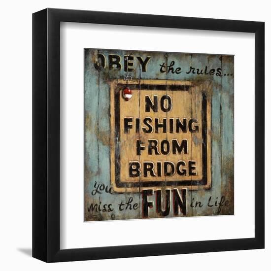 No Fishing-Janet Kruskamp-Framed Art Print