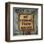 No Fishing-Janet Kruskamp-Framed Art Print