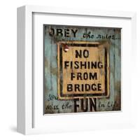 No Fishing-Janet Kruskamp-Framed Art Print