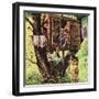 "No Girls Allowed", August 9, 1952-Stevan Dohanos-Framed Giclee Print