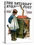"No Girls Allowed," Saturday Evening Post Cover, May 15, 1926-Lawrence Toney-Stretched Canvas