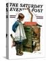 "No Girls Allowed," Saturday Evening Post Cover, May 15, 1926-Lawrence Toney-Stretched Canvas