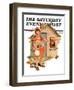 "No Girls Allowed," Saturday Evening Post Cover, October 9, 1937-Frances Tipton Hunter-Framed Giclee Print