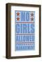 No Girls Allowed-John Golden-Framed Giclee Print