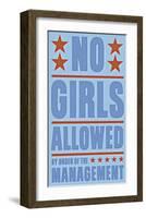 No Girls Allowed-John Golden-Framed Giclee Print