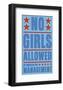 No Girls Allowed-John W^ Golden-Framed Art Print