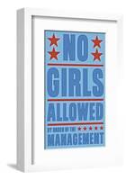 No Girls Allowed-John W^ Golden-Framed Art Print