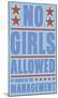 No Girls Allowed-John W^ Golden-Mounted Art Print