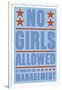 No Girls Allowed-John W Golden-Framed Giclee Print