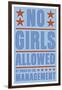 No Girls Allowed-John W Golden-Framed Giclee Print