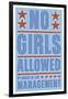 No Girls Allowed-John W Golden-Framed Giclee Print