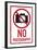 No graphy Plastic Sign-null-Framed Art Print