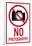 No graphy Plastic Sign-null-Framed Art Print