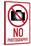 No graphy Plastic Sign-null-Stretched Canvas