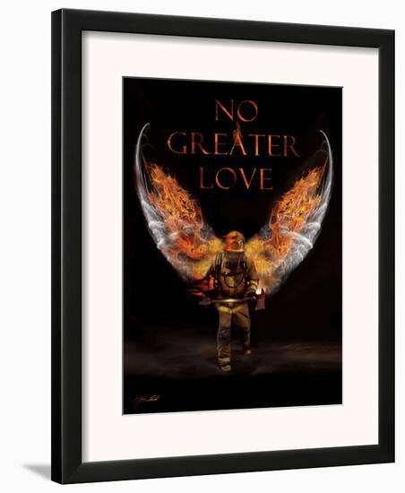 No Greater Love Fireman-Jason Bullard-Framed Art Print