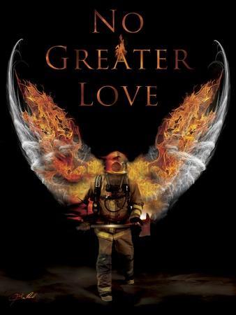 No Greater Love Fireman' Giclee Print - Jason Bullard | AllPosters.com