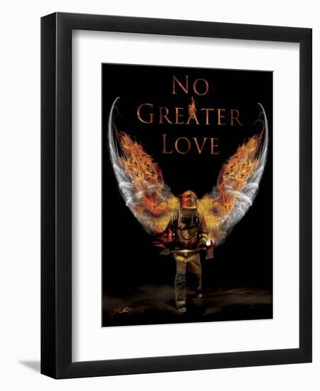 No Greater Love Fireman-Jason Bullard-Framed Giclee Print