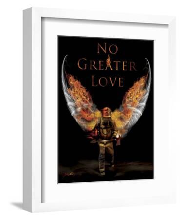 No Greater Love Firefighter by Jason Bullard Art Print Fireman Poster 14x18 