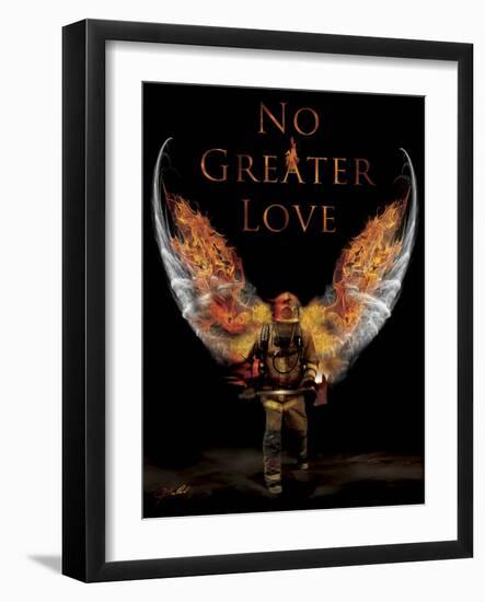 No Greater Love Fireman-Jason Bullard-Framed Giclee Print