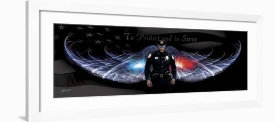 No Greater Love Police to Protect and to Serve-Jason Bullard-Framed Giclee Print