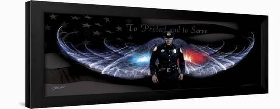 No Greater Love Police to Protect and to Serve-Jason Bullard-Framed Giclee Print