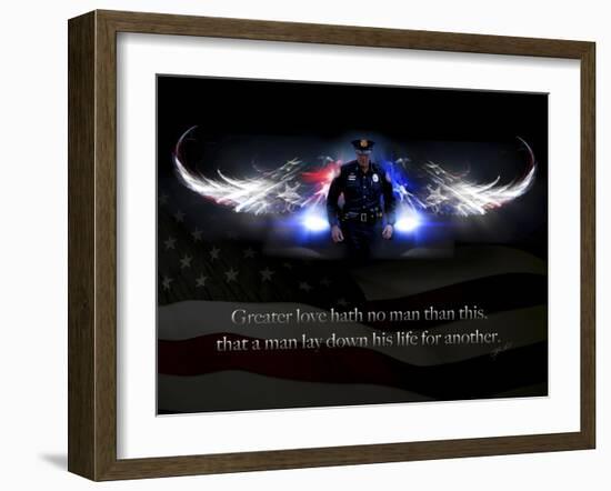 No Greater Love Police-Jason Bullard-Framed Giclee Print