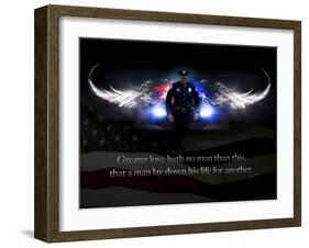 No Greater Love Police-Jason Bullard-Framed Giclee Print