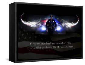 No Greater Love Police-Jason Bullard-Framed Stretched Canvas