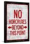 No Horcruxes Beyond This Point Warning Sign Poster-null-Framed Poster