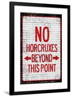 No Horcruxes Beyond This Point Warning Sign Poster-null-Framed Poster