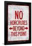 No Horcruxes Beyond This Point Warning Sign Poster-null-Framed Poster