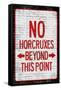 No Horcruxes Beyond This Point Warning Sign Poster-null-Framed Stretched Canvas