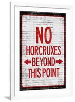 No Horcruxes Beyond This Point  - Warning Sign-null-Framed Art Print