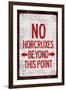 No Horcruxes Beyond This Point  - Warning Sign-null-Framed Art Print