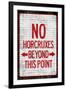 No Horcruxes Beyond This Point  - Warning Sign-null-Framed Art Print