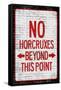 No Horcruxes Beyond This Point Warning-null-Framed Stretched Canvas